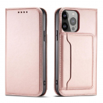 Tagakaaned Hurtel  Magnet Card Case for Samsung Galaxy S23+ flip cover wallet stand pink