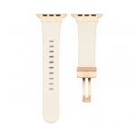 Rihm Connect Watch 42/44/45mm Single loop buckle leather Watch Straps White