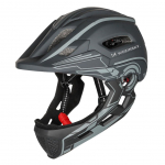 Jalgratta tarvik Wozinsky  Wozinsky Kids' Full Face Bike Helmet with USB Rear Light S - Gray