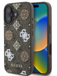 Tagakaaned Guess Apple iPhone 16 PU 4G Peony MagSafe Case Brown