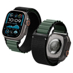 Muud kaubad Spigen Strap Spigen WBF1 Strap for Apple Watch 44 / 45 / 46 / 49 mm - Black and Green - OUTLET
