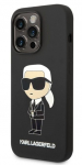 Tagakaaned Karl Lagerfeld Apple iPhone 14 Pro Max Liquid Silicone Ikonik NFT Case Black