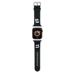 Tagakaaned Karl Lagerfeld  Karl Lagerfeld 3D Rubber Karl&Choupette Heads strap for Apple Watch 38/40/41mm - black