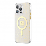 Tagakaaned Kingxbar  Kingxbar PQY Geek Series magnetic case for iPhone 14 Plus MagSafe gold