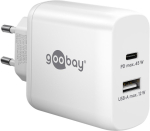 Kontroller Goobay  65412 USB-C PD Dual Fast Charger (45 W), White