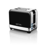 R&ouml;ster ETA  Storio Toaster 916690020 Power 930 W, Housing material Stainless steel, Black
