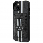 Muud kaubad Guess  Guess 4G Stripes case with Magsafe wallet for iPhone 15 black