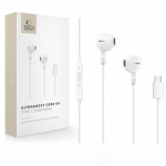Adaptrid Tech-Protect  Tech-Protect Ultraboost Core G4 USB-C Wired Headphones - White