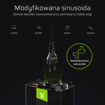 Autotarvikud Green cell Green Cell Power Inverter 24V to 230V 1500W/3000W Modified sine wave