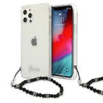 Tagakaaned Guess  Guess GUHCP12MKPSBK iPhone 12/12 Pro 6.1" Transparent hardcase Black Pearl