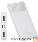 V&auml;line aku Baseus Bipow power bank 10000mAh 2x USB / USB Type C / micro USB 15W White