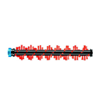 Tolmuimeja tarvik Bissell Area rug and carpet brush roll 1 pc(s), Red/Black