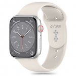Rihm Tech-Protect Tech-Protect Silicone Strap for Apple Watch 4 / 5 / 6 / 7 / 8 / 9 / SE (38 / 40 / 41 mm) - Beige