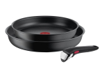 K&ouml;&ouml;gi jaoks TEFAL  Frypan set L7649253 Ingenio Ultimate Frying, Diameter 24/28 cm, Suitable for induction hob, Removable handle, Black