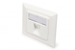 Nutitelefon Digitus | Wallplate for Keystone Modules, German type, middle plate 50x50 mm, frame 80x80 mm | DN-93811