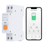 Aku Avatto  Viedais relejs DIN sliedei 230Vac  16A  Wi-Fi TUYA  ar jaudas monitoru