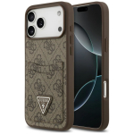 Tagakaaned Guess  Guess 4G Double Card Triangle Case for iPhone 18 Pro Max / 17 Pro Max - brown