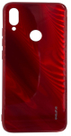Tagakaaned Evelatus Xiaomi Note 7 Water Ripple Full Color Electroplating Tempered Glass Case Red