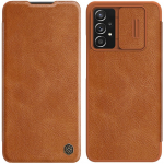 Tagakaaned Nillkin  Nillkin Qin leather holster case for Samsung Galaxy A73 brown