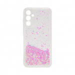 Tagakaaned iLike Samsung Galaxy A35 Silicone Case Water Glitter Light Pink