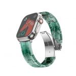 Rihm Forcell Strap to Apple Watch Forcell F-Design FA04 marbled resin clasp 38 / 40 / 41 mm green