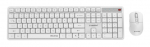 Arvuti klaviatuur Gembird  KEYBOARD +MOUSE WRL ENG/WHITE KBS-WMS-01-W