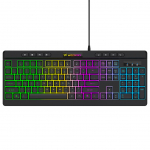 Arvuti klaviatuur Wozinsky  Wozinsky WKG-1044 Wired Backlit Membrane Gaming Keyboard - Black
