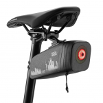 Printerid Rockbros  Rockbros AS-141 Lightweight Bicycle Seat Bag with Smart Rear Light - Black
