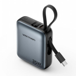 V&auml;line aku Vention POWER BANK USB 10000MAH 35W/MINI GRAY FHEH0