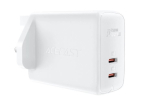 Adaptrid Acefast  Acefast A32 PD 50W Gan (USB-C+USB-C) Dual Port Charger (Uk) White