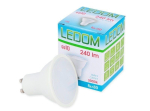 Laualamp kontakt-simon  Spuldze LED GU10 230V 3W 240lm silti balta  LEDOM