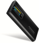 Muu arvutitarvik Axagon  AXAGON EEM2-SD2B USB-C 10Gbps - M.2 NVMe & SATA SSD DISPLAY box (8595247909848)