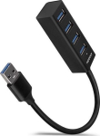 &Uuml;leminek Axagon  AXAGON HUE-M1A Superspeed USB-A Mini Hub  4x USB 3.0 - 20cm  schwarz