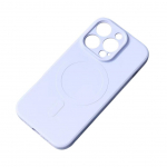 Tagakaaned Hurtel  MagSafe Compatible Silicone Case for iPhone 15 Pro Max Silicone Case - Blue