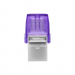 M&auml;lupulk Kingston  DataTraveler DT Micro Duo 3C 128 GB, USB Type-C and Type-A, Purple