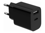 Kontroller Gembird  TA-UC-2AC12-01-BK 2-port universal USB charger (A+C), 2.4 A, black |