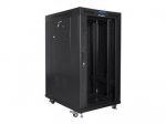 Serverid Lanberg Rack cabinet 19" free-standing 22U/800x1000 (flat pack) with glass door lCD V2, black |