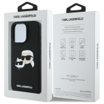 Tagakaaned Karl Lagerfeld Karl Lagerfeld Silicone Case Heads Print MagSafe for iPhone 16 Pro Max - Black