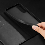 Tagakaaned Dux Ducis  Dux Ducis Hivo Samsung Galaxy S25 Edge Case with Flip and RFID Protection - Black