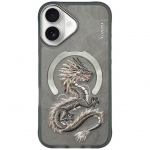 Tagakaaned Nimmy  NIMMY case DRAGON compatible with MagSafe for IPHONE 16 gray