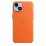 Tagakaaned Apple - iPhone 14 Leather Case with MagSafe Orange