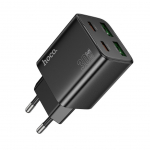 Adaptrid Hoco Phone charger Hoco 2 x USB C + 2 x USB A QC3.0 PD 3A 30W N56 black