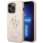 Tagakaaned Guess  Guess 4G Big Metal Logo case for iPhone 15 Pro - pink