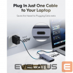 Ruuterid Cudy UH500 PortMate USB-C 6-in-1 Hub 4K 30Hz HDMI USB-C PD 4x USB-A 3.0 Aluminum Grey