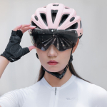 Jalgratta tarvik Rockbros  Rockbros Bike Helmet with Visor, Detachable UV Goggles, Detachable Visor, Unisex - Pink
