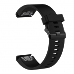Rihm fixed | Silicone Strap for Garmin QuickFit 20mm | Black