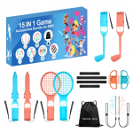 Kontroller Hurtel  Nintendo Switch 15-in-1 Family Accessory Pack 2 - Orange and Blue Set