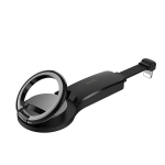 &Uuml;leminek Hoco Lightning to 2 x Lightning + ring holder Black