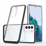 Tagakaaned Hurtel  Clear 3in1 case for Samsung Galaxy S23+ silicone cover with frame black