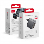 Adaptrid Forcell Phone charger Forcell F-Energy GaN 3 x USB C + USB A QC4.0 PD 5A 100W VT-46 gray